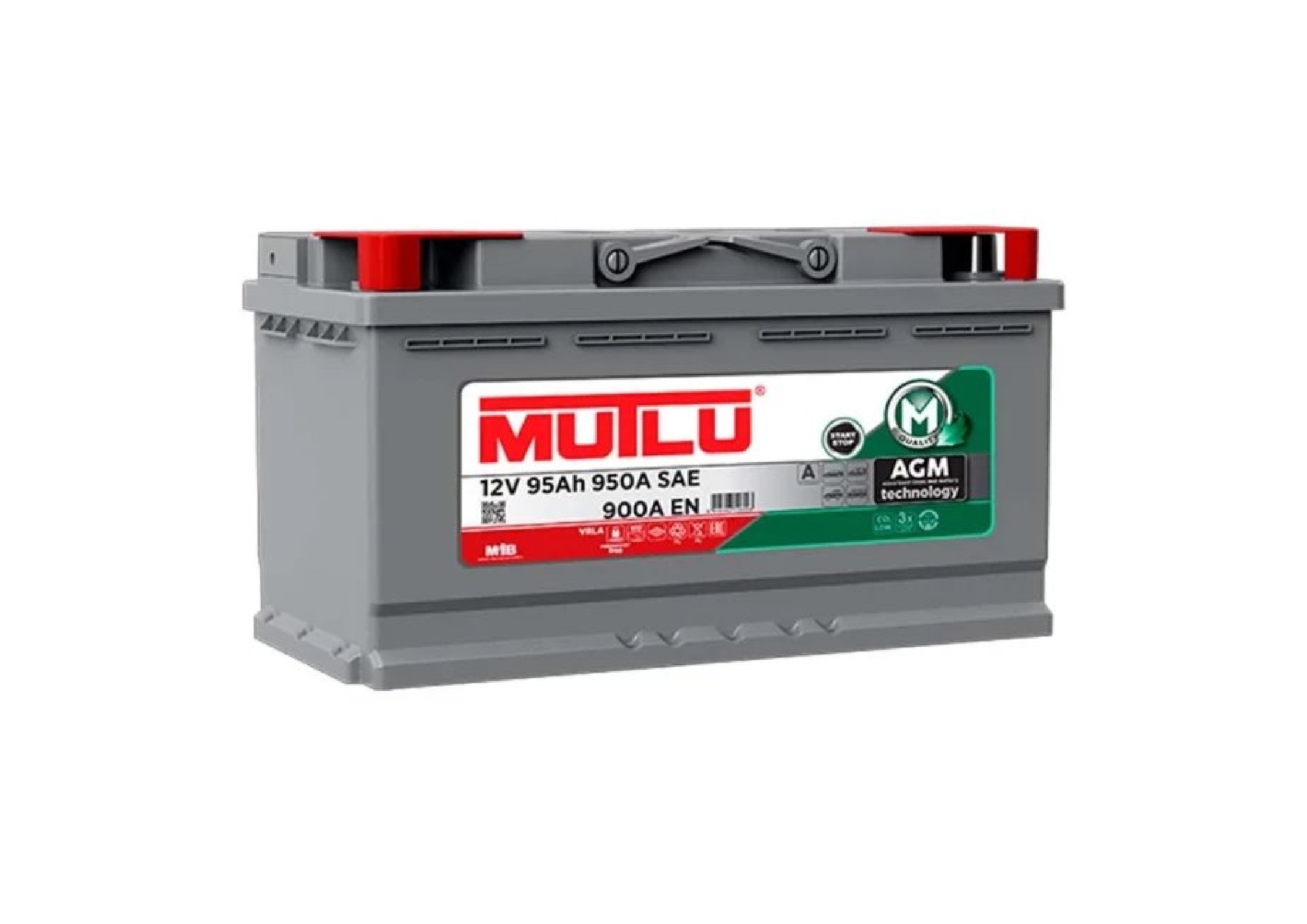 Автомобільний акумулятор MUTLU AGM Batteries 6СТ-95Ah АзЕ (AGM.L5.95.090.A)